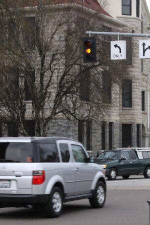 Car at intersection