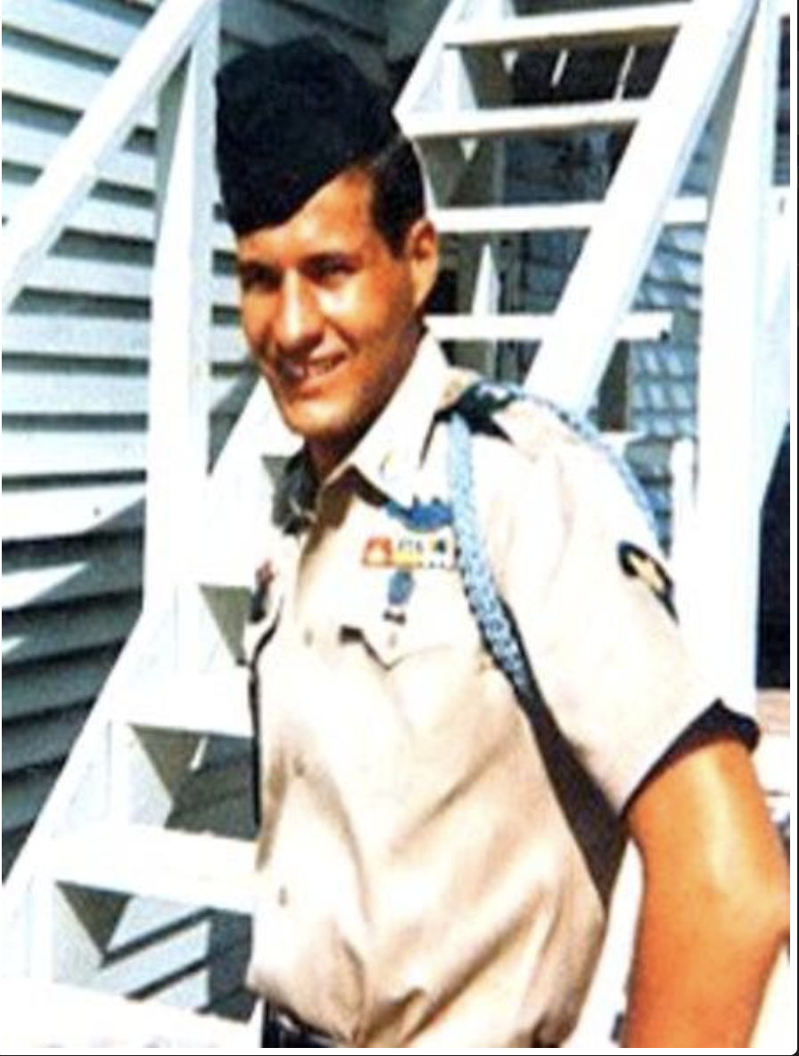 Man in military uniform