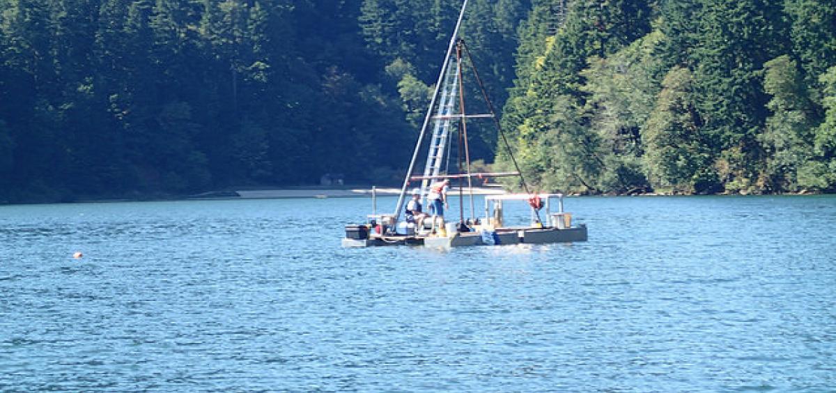image of researchers at Loon Lake 