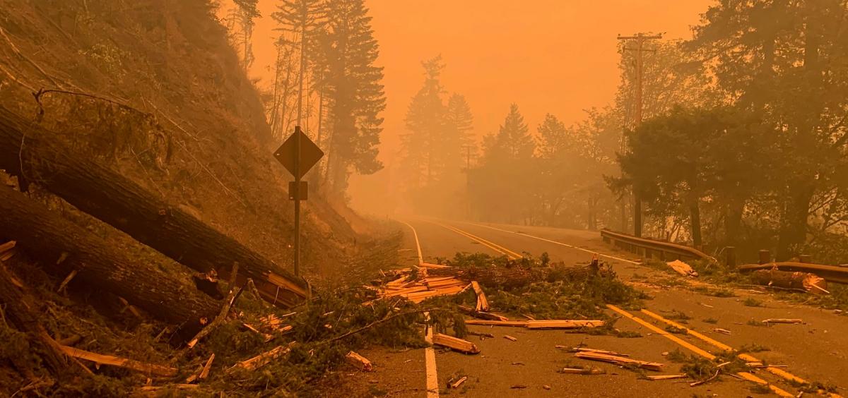 Road closure pic by ODOT