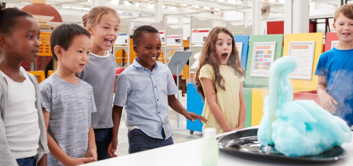 Children at science museum