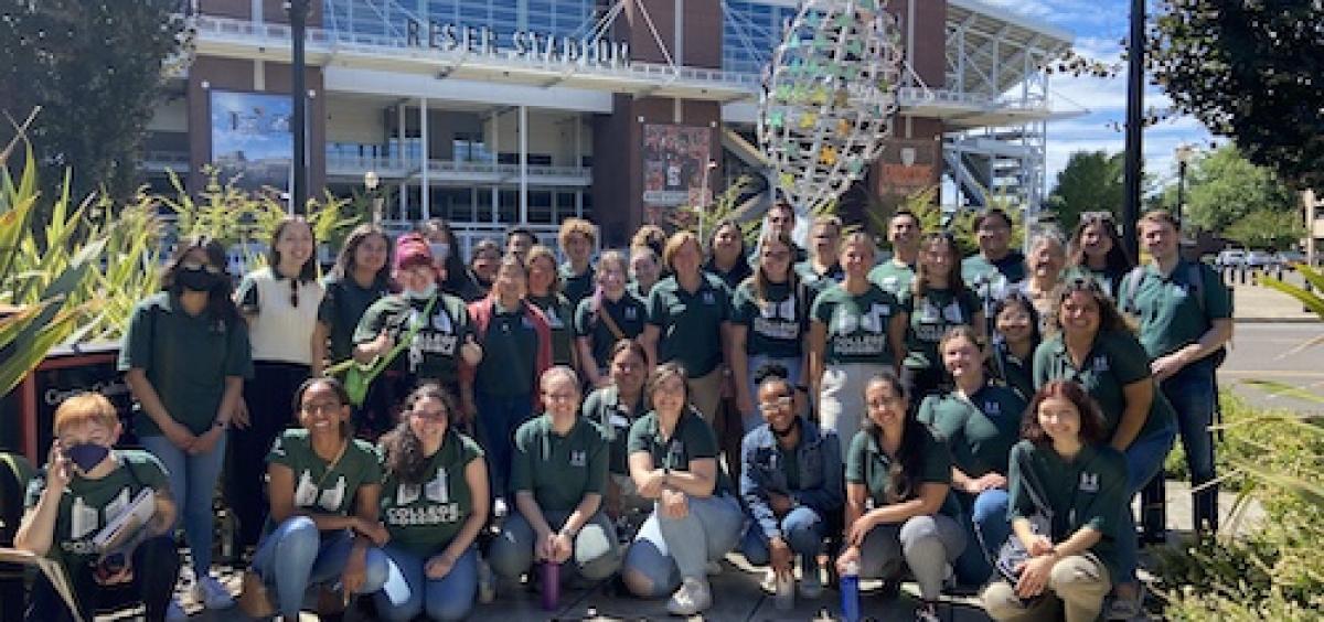 Group shot of students
