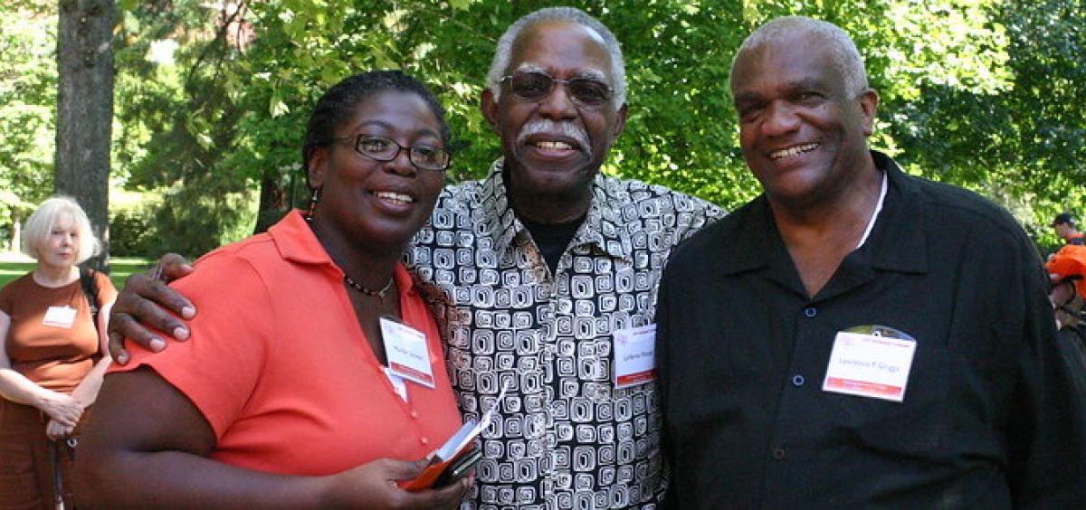 Left to right: Marilyn Stewart, LaVerne Woods and Larry Griggs