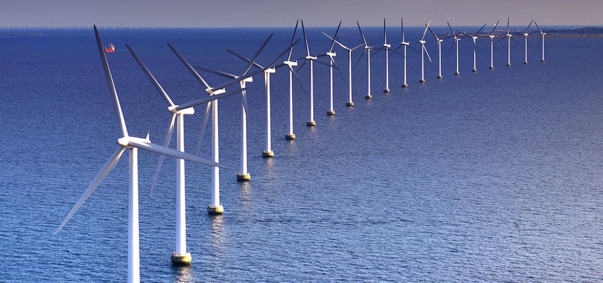Offshore wind turbines, photo by California Energy Commission