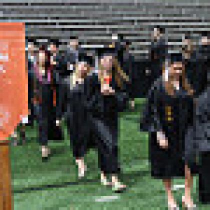 Photo of graduating students 