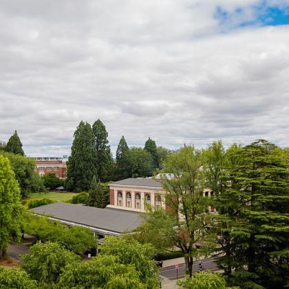 OSU campus has been accredited as an arboretum. Photo from University Marketing, Oregon State University.