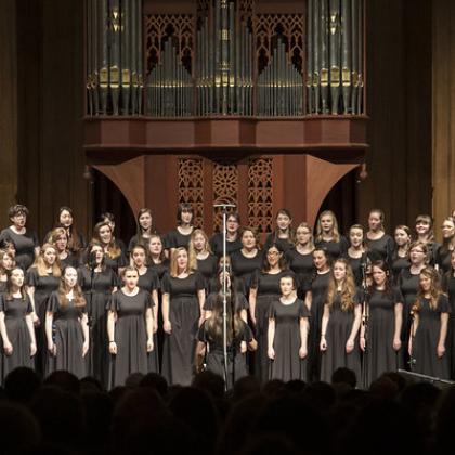 OSU's Bella Voce choir in performance