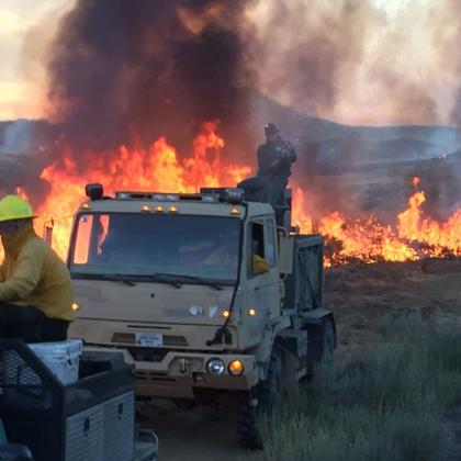 RFPA members responding to the 2016 Cherry Road fire in Jordan Valley, Oregon. 