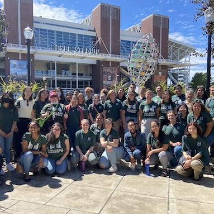 Group shot of students