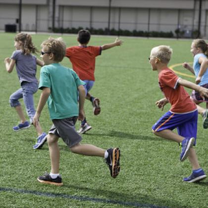 Stock image of kids playing