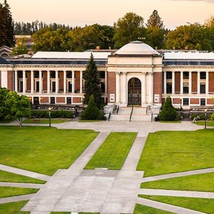 aerial view of Memorial Union building