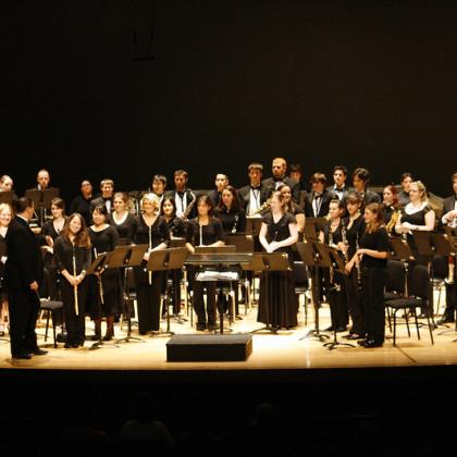 Stock image of wind ensemble