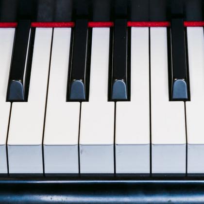 Stock image of piano