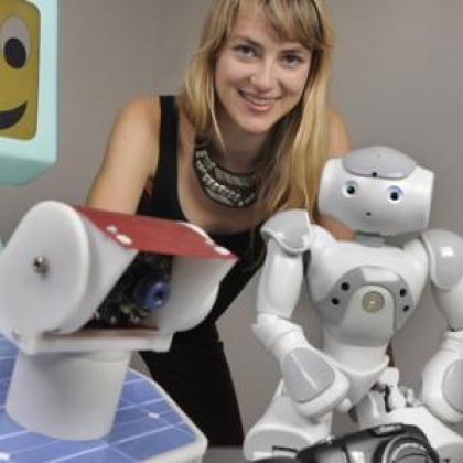 Heather Knight and robots