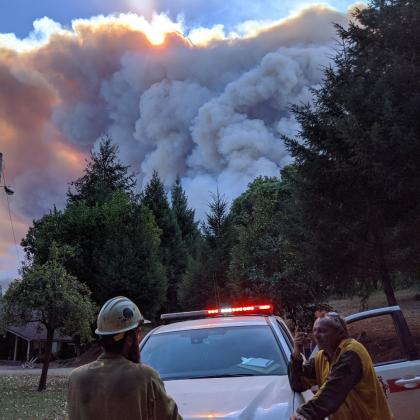 Slater fire, pic by Will Harling
