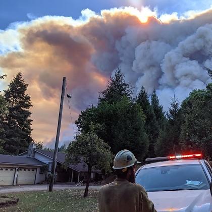 Slater fire, pic by Will Harling