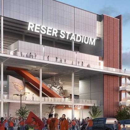 Reser Stadium. Image provided by Hoffman Construction