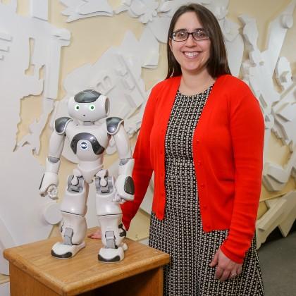 Naomi Fitter and Jon the Robot